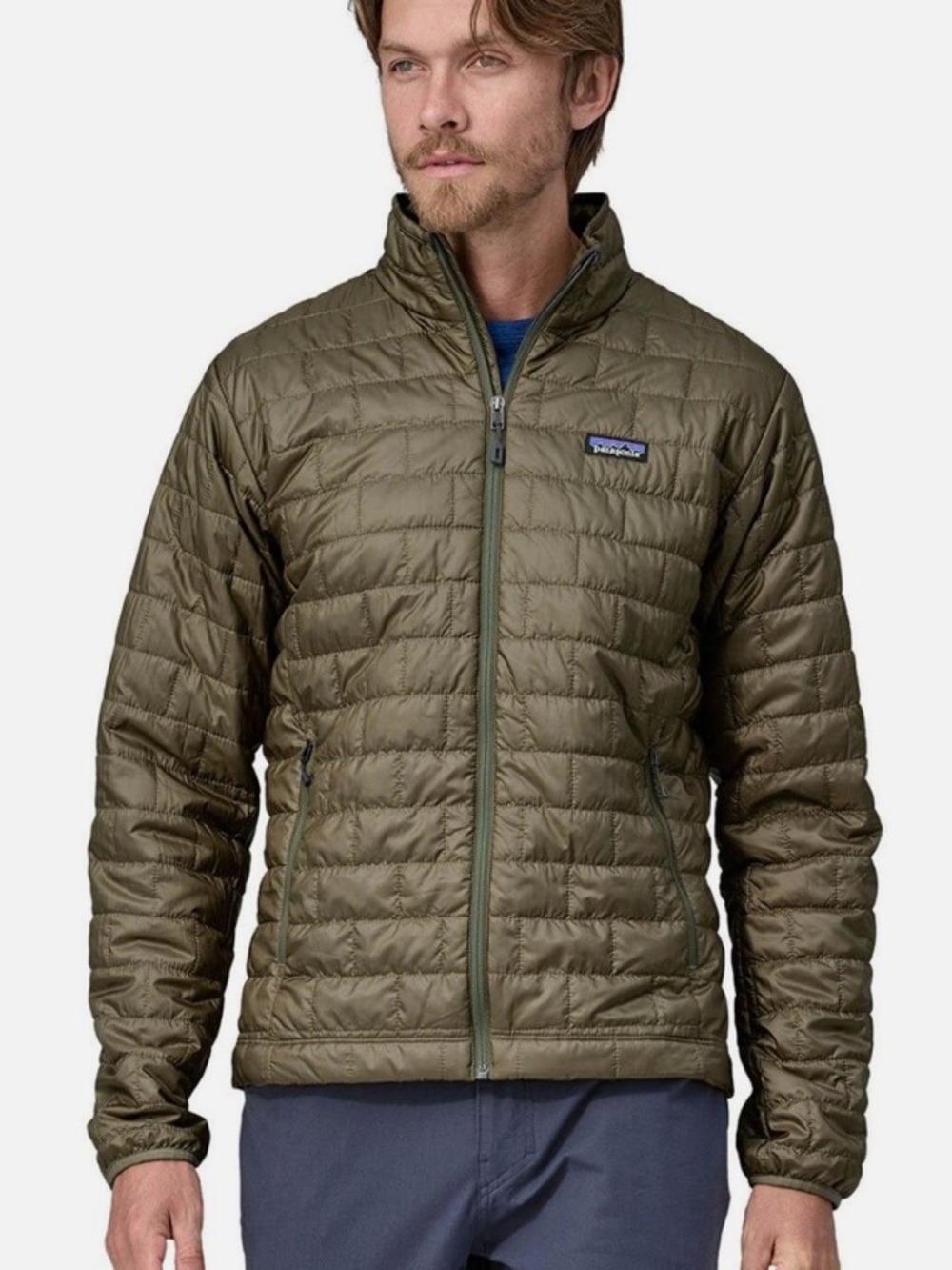 Patagonia Men's Nano Puff Jacket 84212 Sage Khaki Large